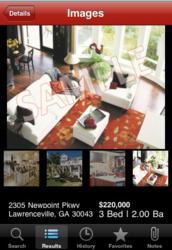 Real estate search on mobile site